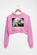 Load image into Gallery viewer, Yogeshwar Dutt Crop HOODIE FOR WOMEN-Light Baby Pink-Ektarfa.online
