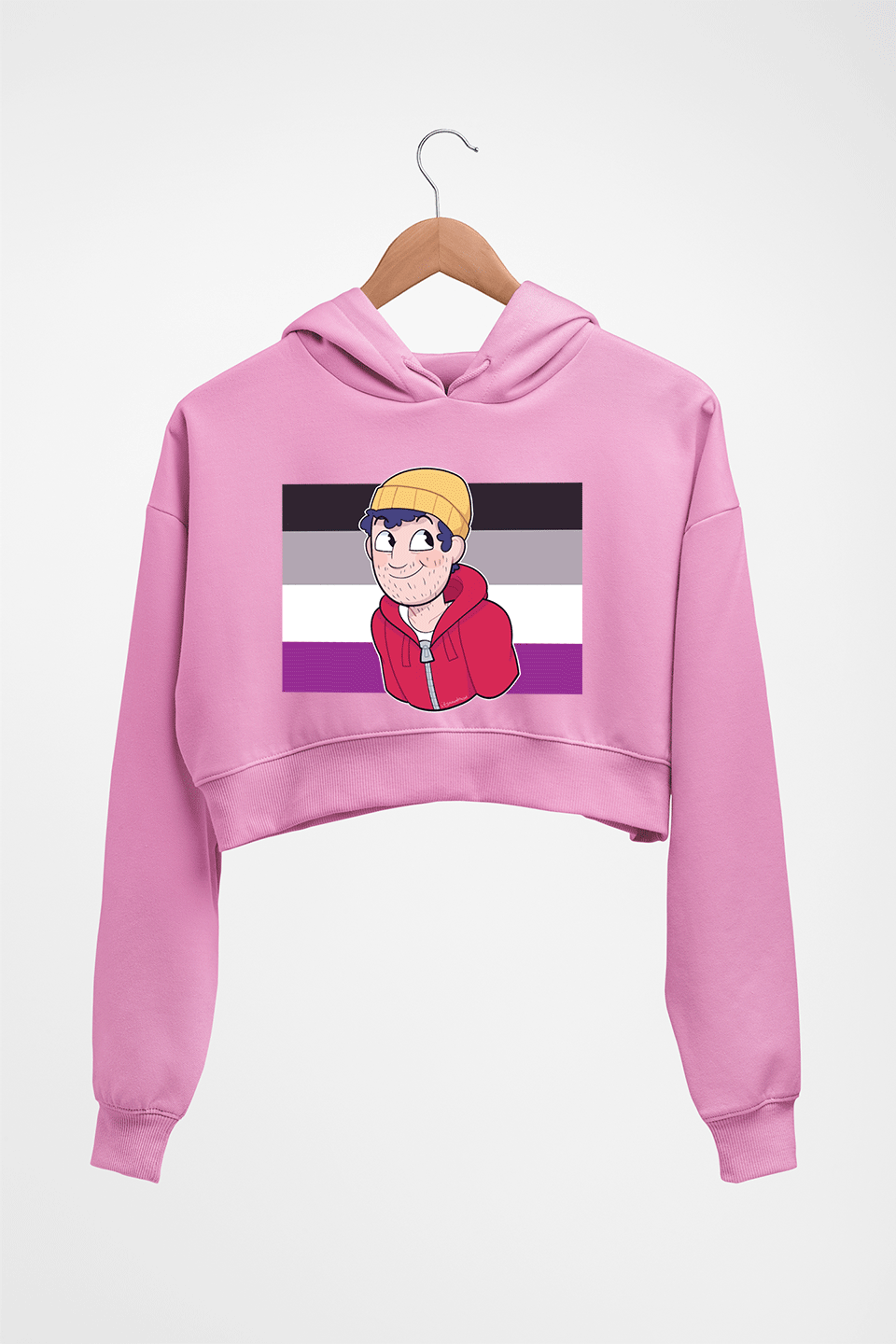 fanart todd chavez Crop HOODIE FOR WOMEN-Light Baby Pink-Ektarfa.online