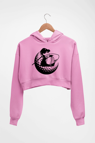 Tiger Woods Crop HOODIE FOR WOMEN-Light Baby Pink-Ektarfa.online
