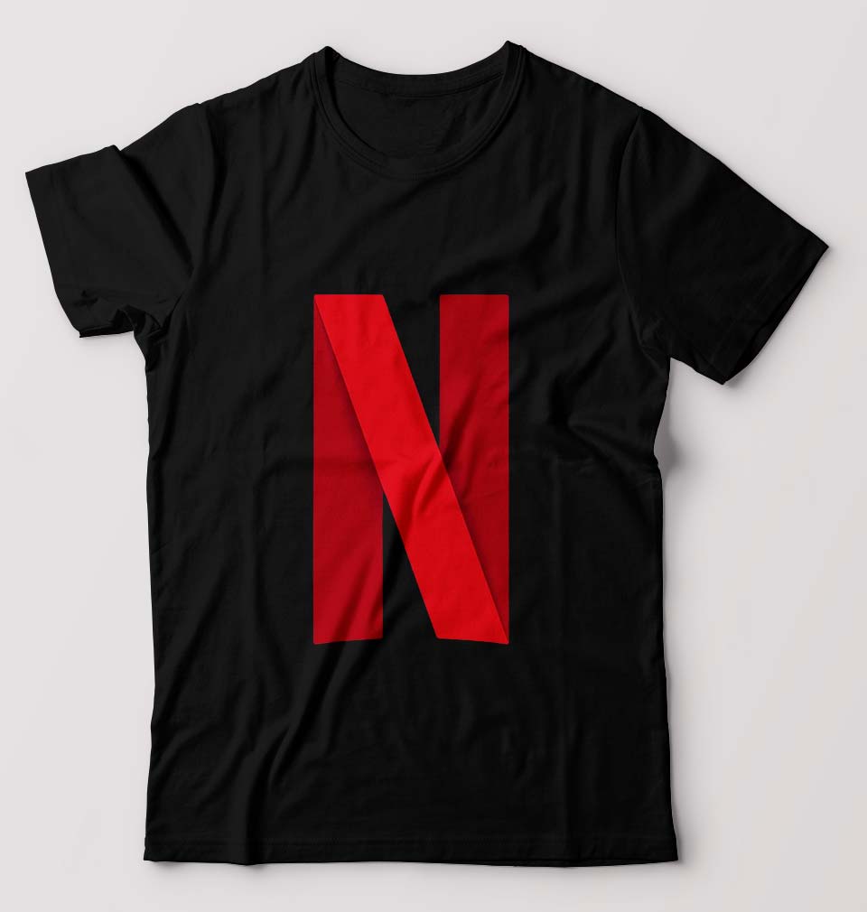 Netflix T-Shirt for Men-Black-Ektarfa.online