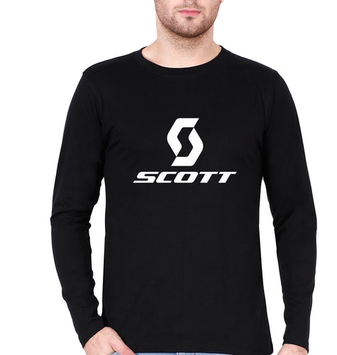 Scott Sports Full Sleeves T-Shirt for Men-Black-Ektarfa.online