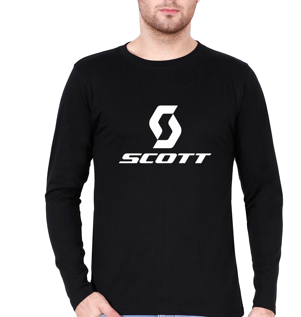 Scott Sports Full Sleeves T-Shirt for Men-Black-Ektarfa.online
