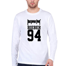 Load image into Gallery viewer, Purpose Tour Bieber Full Sleeves T-Shirt for Men-White-Ektarfa.online
