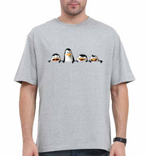 Load image into Gallery viewer, Penguins of Madagascar Oversized T-Shirt for Men-Grey-Ektarfa.online
