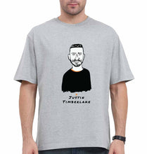 Load image into Gallery viewer, Justin Timberlake Oversized T-Shirt for Men-Grey-Ektarfa.online
