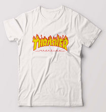 Load image into Gallery viewer, Thrasher T-Shirt for Men-S(38 Inches)-White-Ektarfa.online
