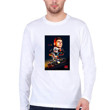 Load image into Gallery viewer, Max Verstappen Full Sleeves T-Shirt for Men-S(38 Inches)-White-Ektarfa.online
