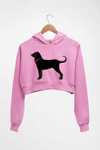 Load image into Gallery viewer, Black Dog Crop HOODIE FOR WOMEN-Light Baby Pink-Ektarfa.online
