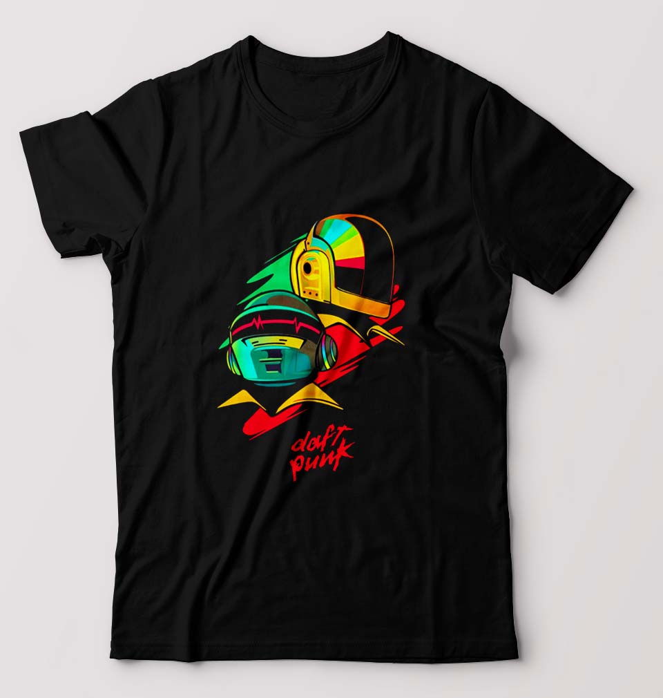 Daft Punk T-Shirt for Men-Black-Ektarfa.online