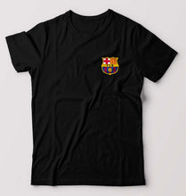 Load image into Gallery viewer, Barcelona Logo T-Shirt for Men-S(38 Inches)-Black-Ektarfa.online
