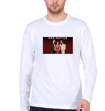Load image into Gallery viewer, Red Notice Full Sleeves T-Shirt for Men-S(38 Inches)-White-Ektarfa.online

