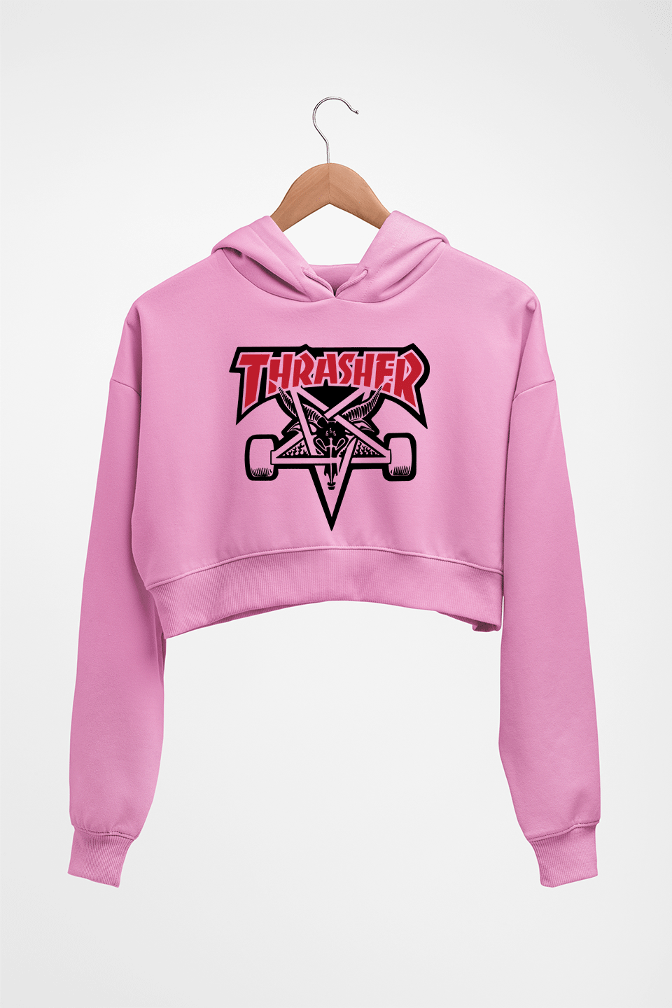 Women Crop Hoodie Tagged Thrasher Ektarfa.online