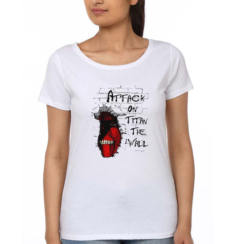 Attack on Titan T-Shirt for Women-White-Ektarfa.online