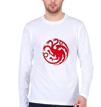 Load image into Gallery viewer, House of the Dragon (GOT) Full Sleeves T-Shirt for Men-White-Ektarfa.online
