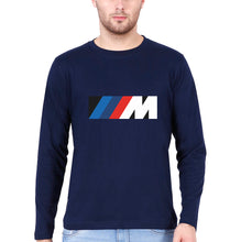 Load image into Gallery viewer, BMW Full Sleeves T-Shirt for Men-Navy Blue-Ektarfa.online
