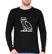 Load image into Gallery viewer, OVO Full Sleeves T-Shirt for Men-Black-Ektarfa.online
