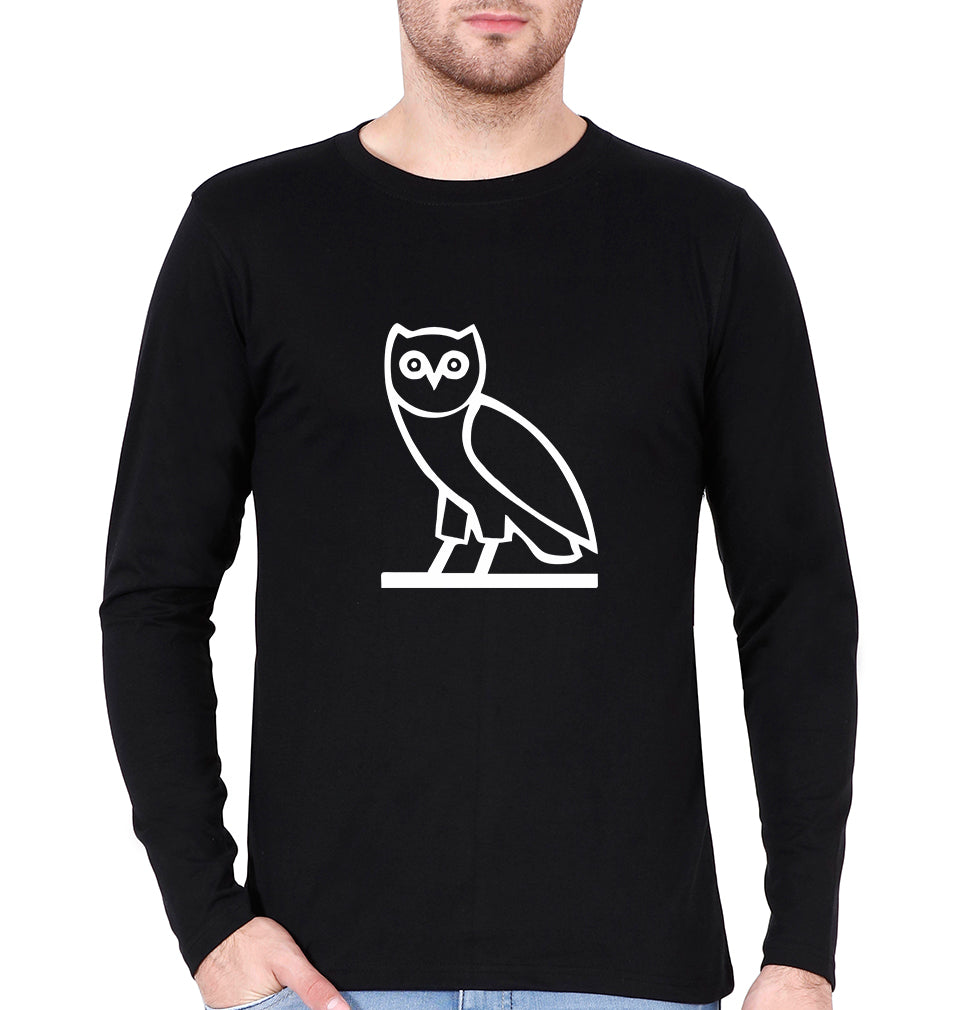 OVO Full Sleeves T-Shirt for Men-Black-Ektarfa.online