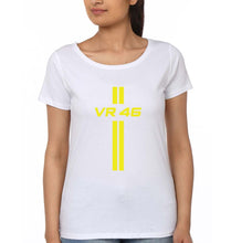 Load image into Gallery viewer, Valentino Rossi(VR 46) T-Shirt for Women-XS(32 Inches)-White-Ektarfa.online
