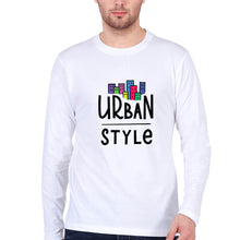 Load image into Gallery viewer, Urban Style Full Sleeves T-Shirt for Men-White-Ektarfa.online
