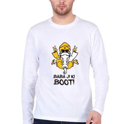 Weed Full Sleeves T-Shirt for Men-White-Ektarfa.online