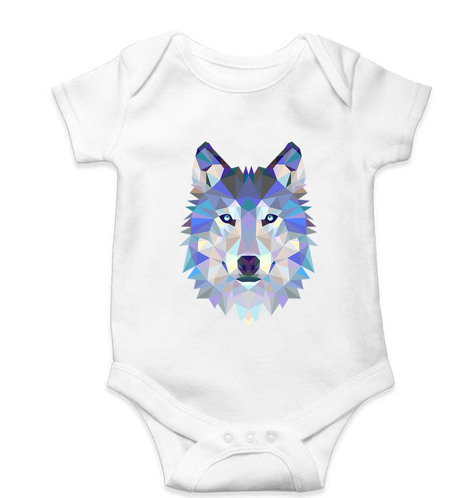Wolf Kids Romper For Baby Boy/Girl-White-Ektarfa.online