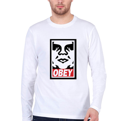 Obey Full Sleeves T-Shirt for Men-White-Ektarfa.online