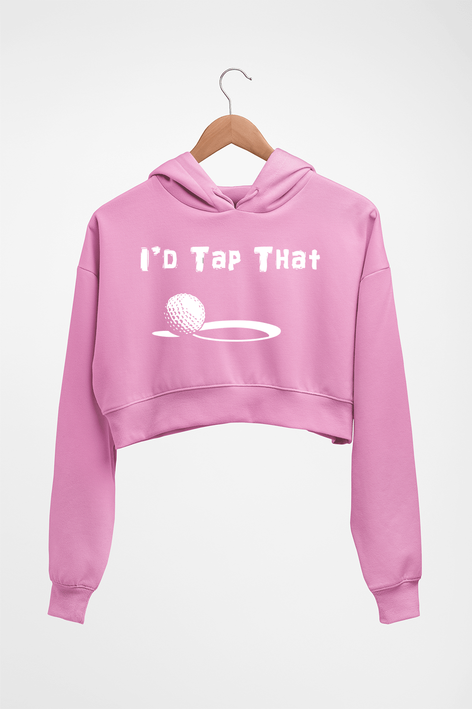 Golf Crop HOODIE FOR WOMEN-Light Baby Pink-Ektarfa.online