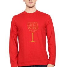 Load image into Gallery viewer, GOT Game Of Thrones Wine In The Belly Full Sleeves T-Shirt for Men-Red-Ektarfa.online
