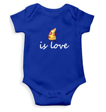 Load image into Gallery viewer, Pizza Is Love Kids Romper For Baby Boy/Girl-0-5 Months(18 Inches)-Royal Blue-Ektarfa.online
