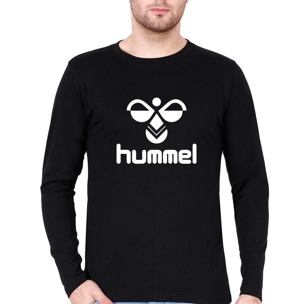 Hummel Full Sleeves T-Shirt for Men-Black-Ektarfa.online