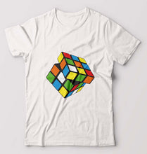 Load image into Gallery viewer, Rubik&#39;s Cube T-Shirt for Men-White-Ektarfa.online
