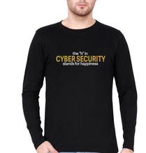 Load image into Gallery viewer, Cyber Security Full Sleeves T-Shirt for Men-Black-Ektarfa.online

