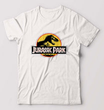 Load image into Gallery viewer, Jurassic Park T-Shirt for Men-S(38 Inches)-White-Ektarfa.online
