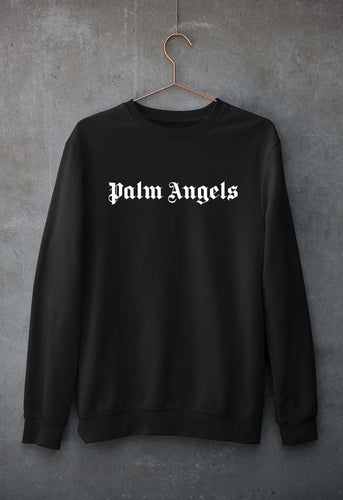 Palm Angels Unisex Sweatshirt for Men/Women-S(40 Inches)-Black-Ektarfa.online