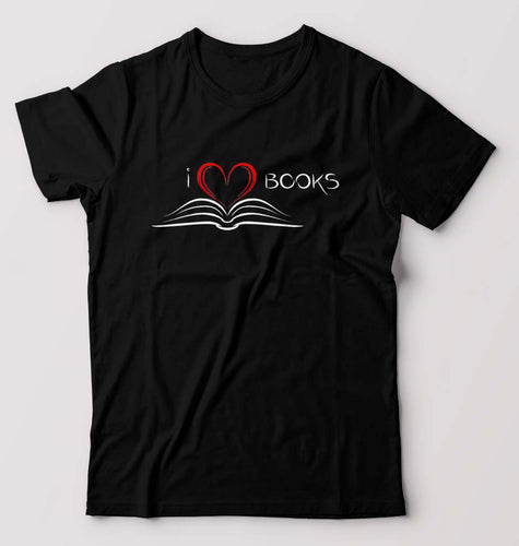 Love Books T-Shirt for Men-Black-Ektarfa.online