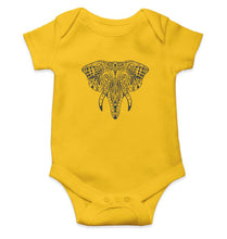 Load image into Gallery viewer, ETHINIC_ELEPHANT Kids Romper For Baby Boy/Girl-0-5 Months(18 Inches)-Yellow-Ektarfa.online
