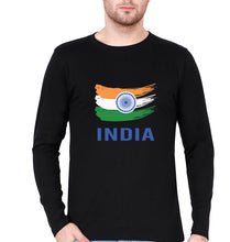 Load image into Gallery viewer, India Full Sleeves T-Shirt for Men-Black-Ektarfa.online
