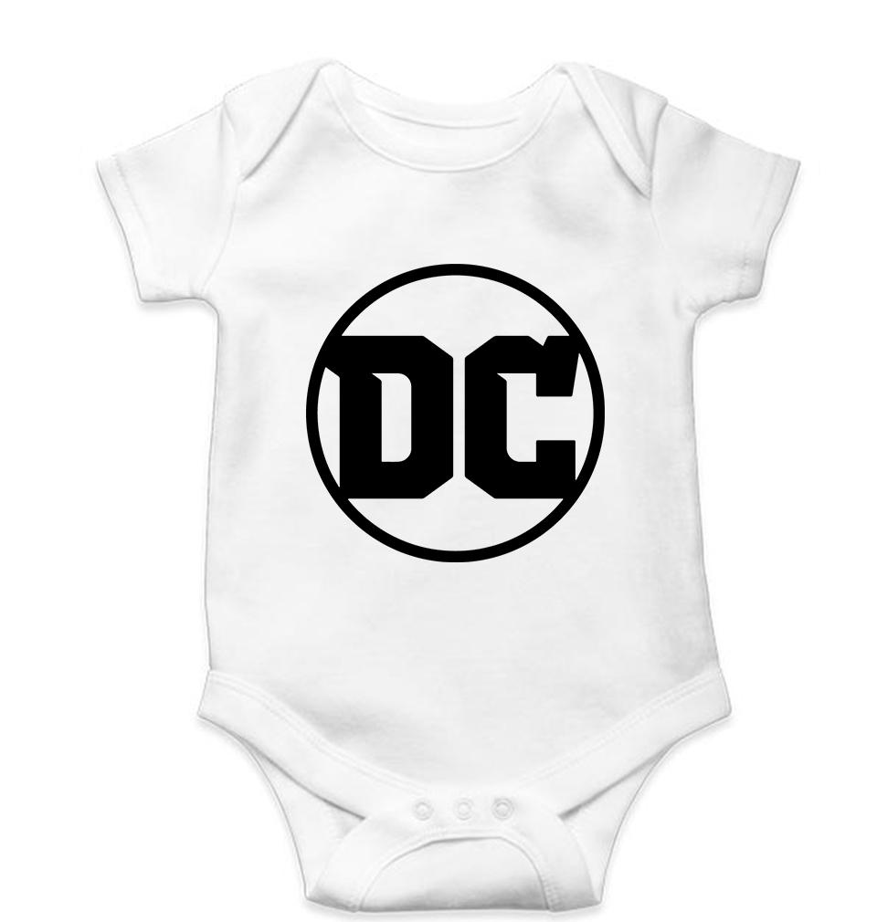 DC Kids Romper For Baby Boy/Girl-0-5 Months(18 Inches)-White-Ektarfa.online