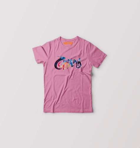 Coldplay Kids T-Shirt for Boy/Girl-Pink-Ektarfa.online