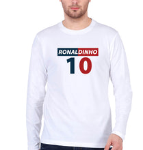 Load image into Gallery viewer, Ronaldinho Full Sleeves T-Shirt for Men-White-Ektarfa.online
