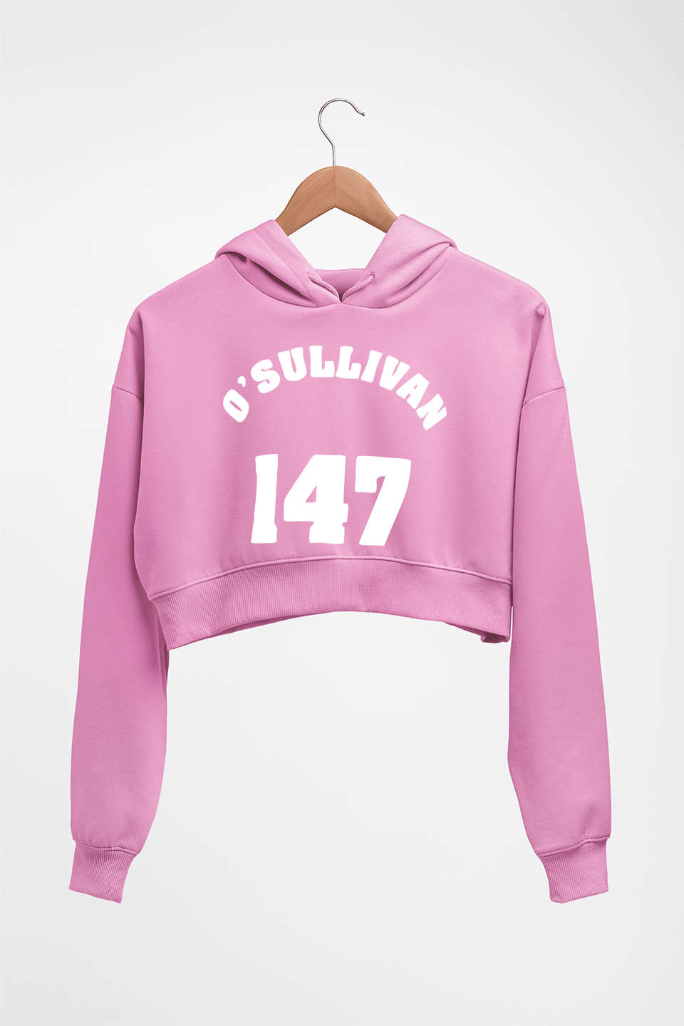 Ronnie O'Sullivan Snooker Crop HOODIE FOR WOMEN-Light Baby Pink-Ektarfa.online
