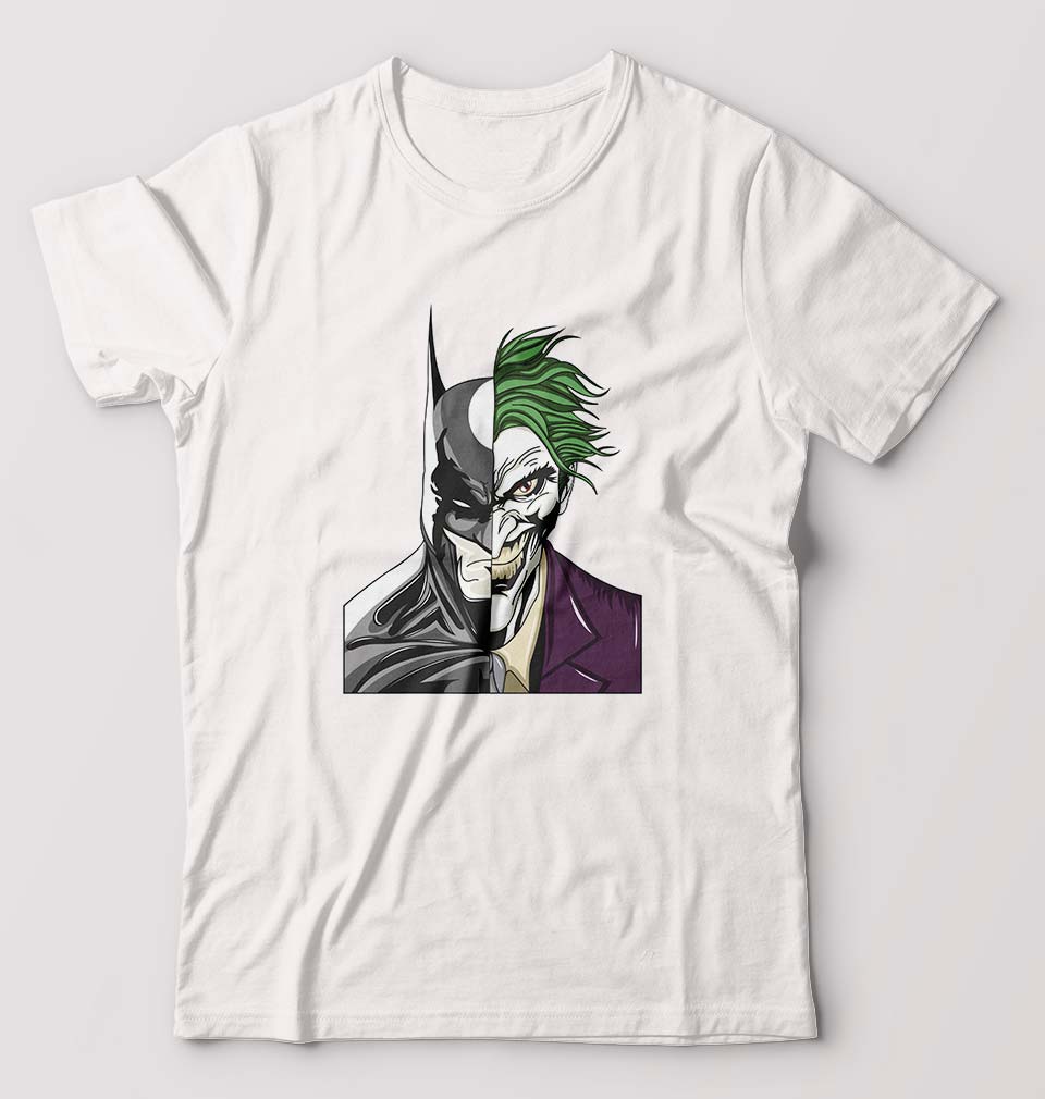Batman Joker T-Shirt for Men-White-Ektarfa.online