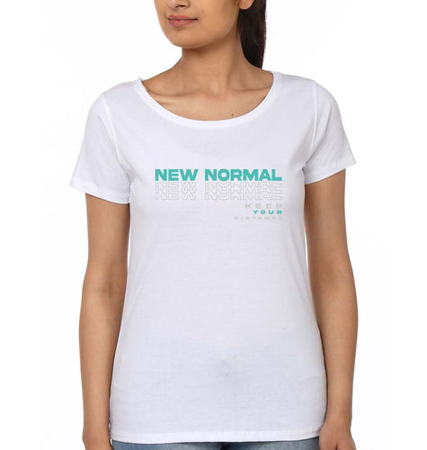 Corona New Normal T-Shirt for Women-White-Ektarfa.online
