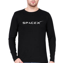 Load image into Gallery viewer, SpaceX Full Sleeves T-Shirt for Men-S(38 Inches)-Black-Ektarfa.online
