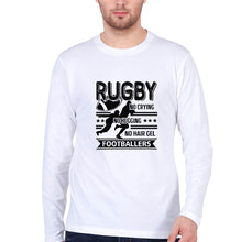 Load image into Gallery viewer, Rugby Full Sleeves T-Shirt for Men-White-Ektarfa.online
