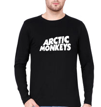 Load image into Gallery viewer, Arctic Monkeys Full Sleeves T-Shirt for Men-S(38 Inches)-Black-Ektarfa.online
