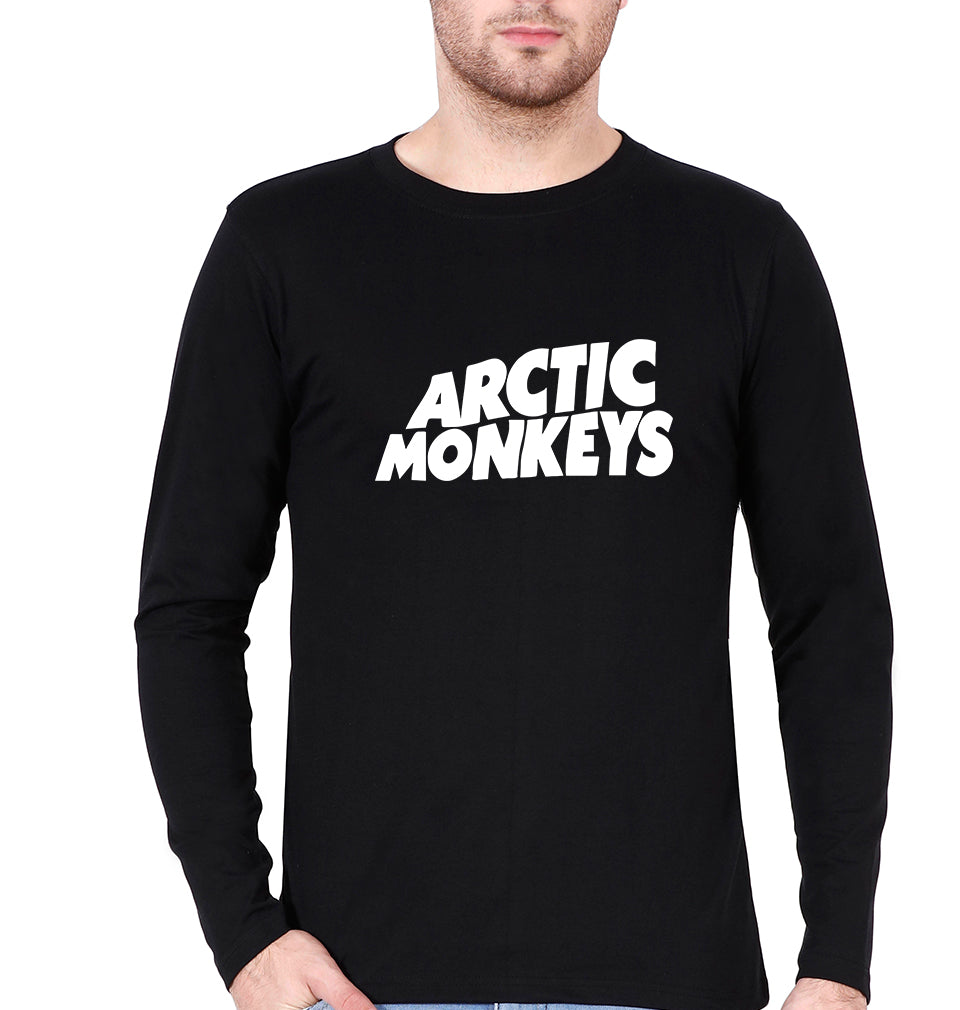 Arctic Monkeys Full Sleeves T-Shirt for Men-S(38 Inches)-Black-Ektarfa.online