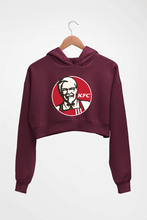 Load image into Gallery viewer, KFC Crop HOODIE FOR WOMEN-Maroon-Ektarfa.online
