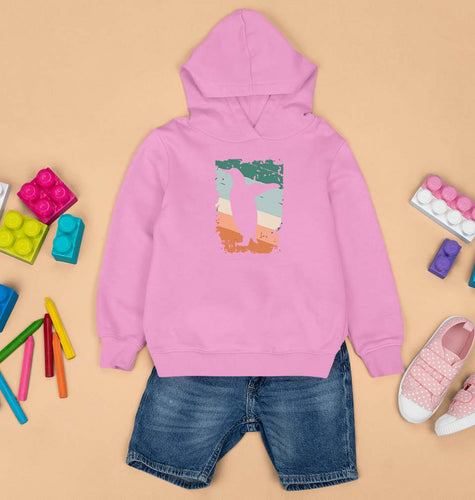 Penguin Kids Hoodie for Boy/Girl-Light Baby Pink-Ektarfa.online