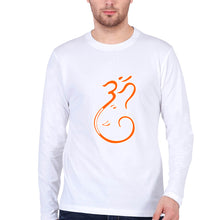 Load image into Gallery viewer, Ganpati JI(Ganesh) Full Sleeves T-Shirt for Men-White-Ektarfa.online
